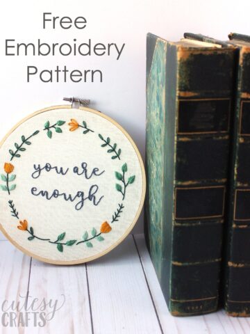 Sloth Easy Embroidery Pattern - Cutesy Crafts