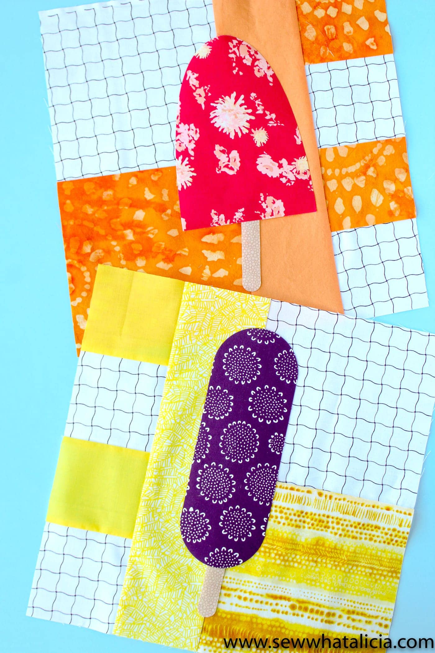 Popsicle Quilt Block Pattern The Polka Dot Chair