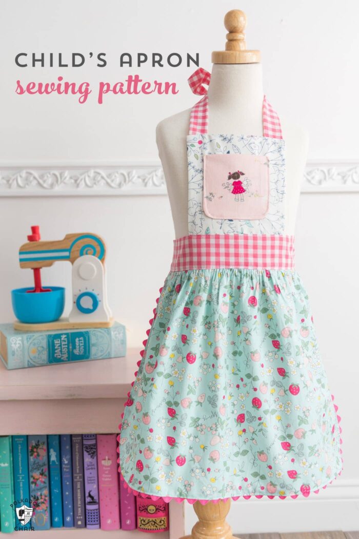 How To Sew Kids Aprons A Free Child s Apron Pattern Polka Dot Chair