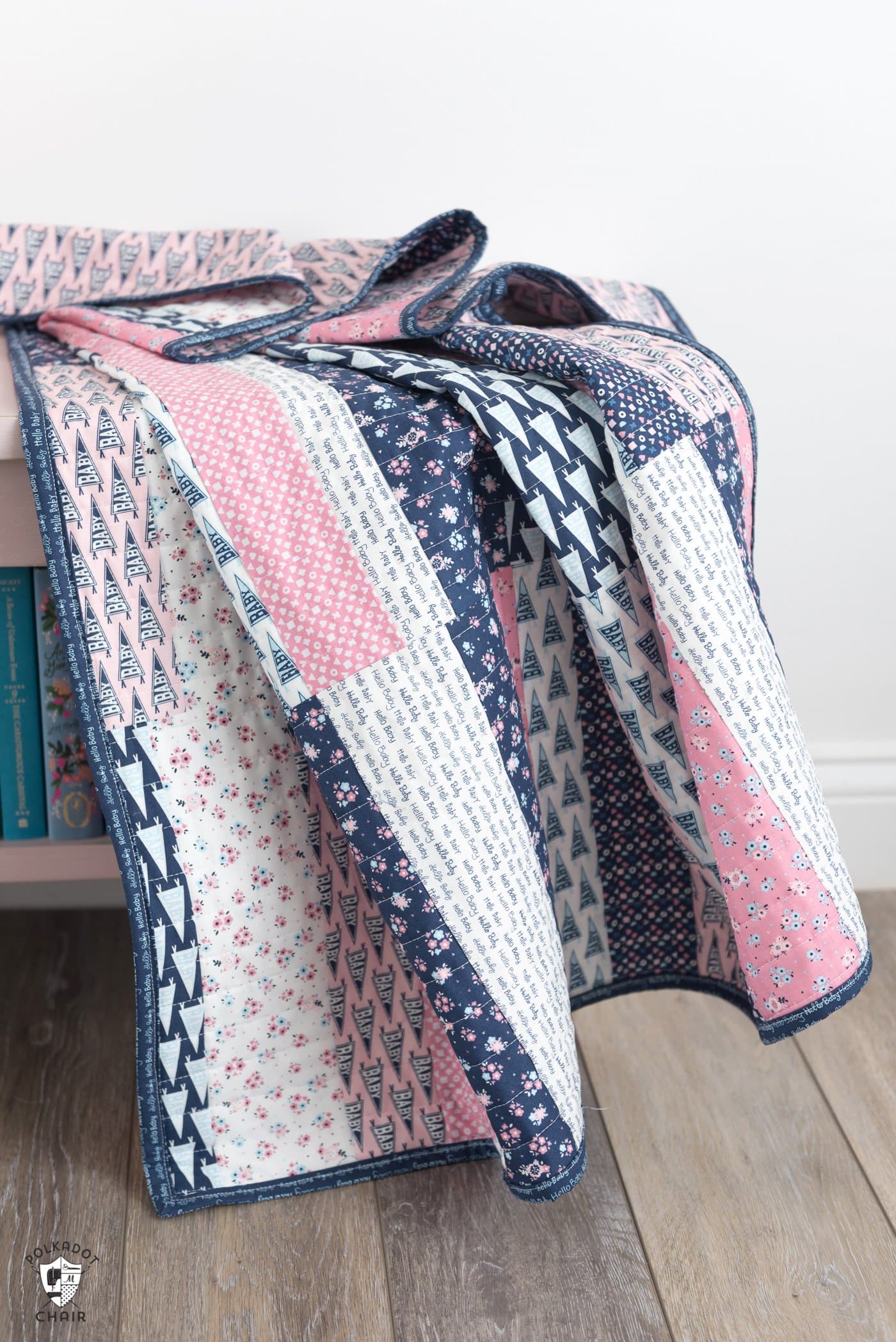 easy-scrappy-strips-baby-quilt-pattern-polka-dot-chair