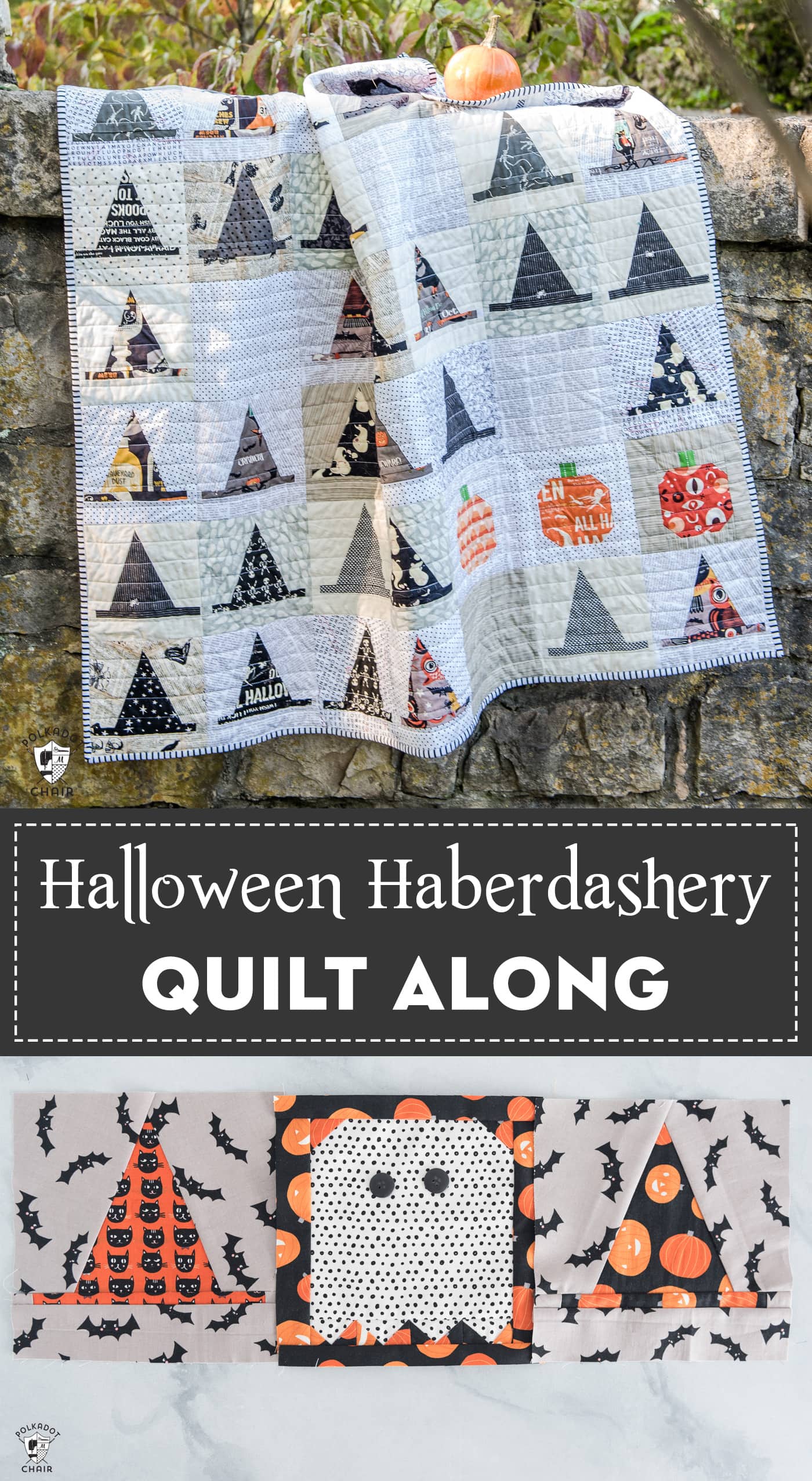 How to make Adorable Halloween Kitchen Towels - the Polka Dot Chair