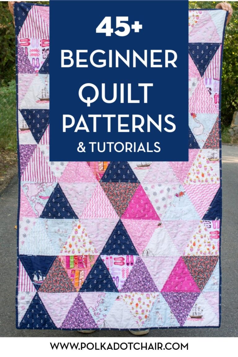 50 Easy Beginner Quilt Patterns Free Tutorials Polka Dot Chair