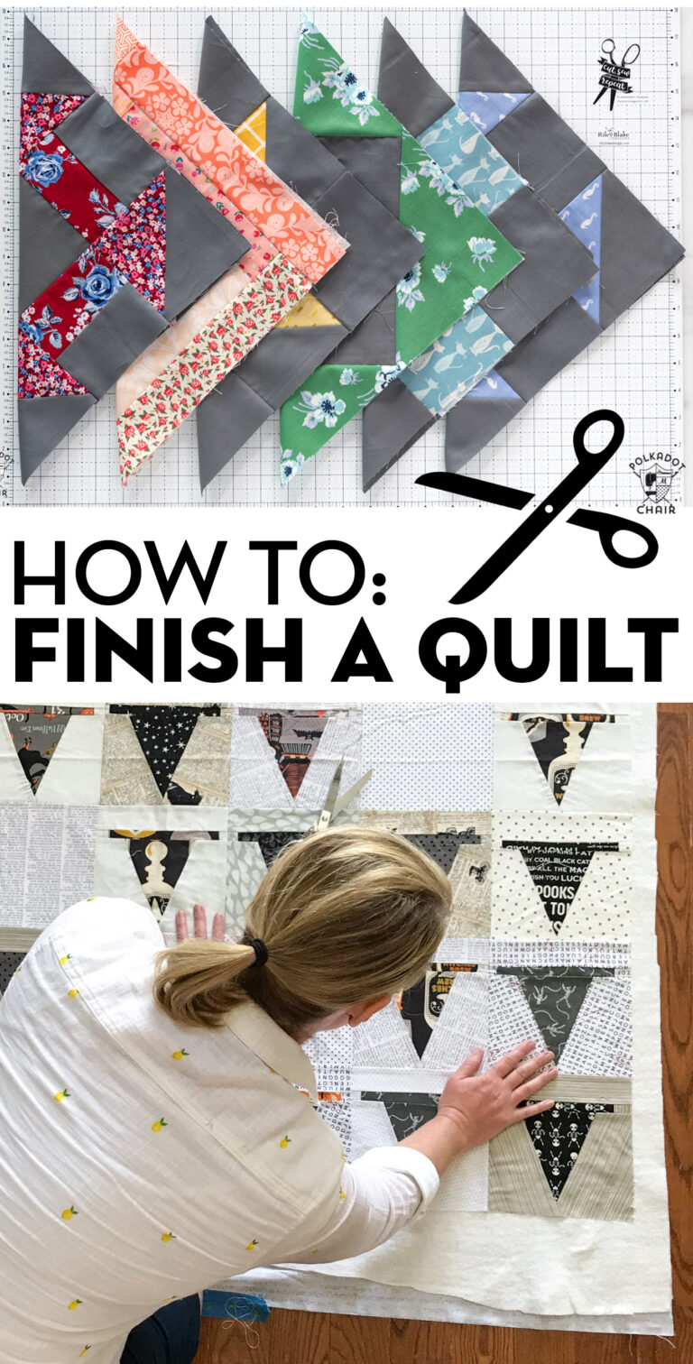 How To Finish A Quilt Tips Tricks The Polka Dot Chair   How To Finish A Quilt Pinterest 1 768x1512 