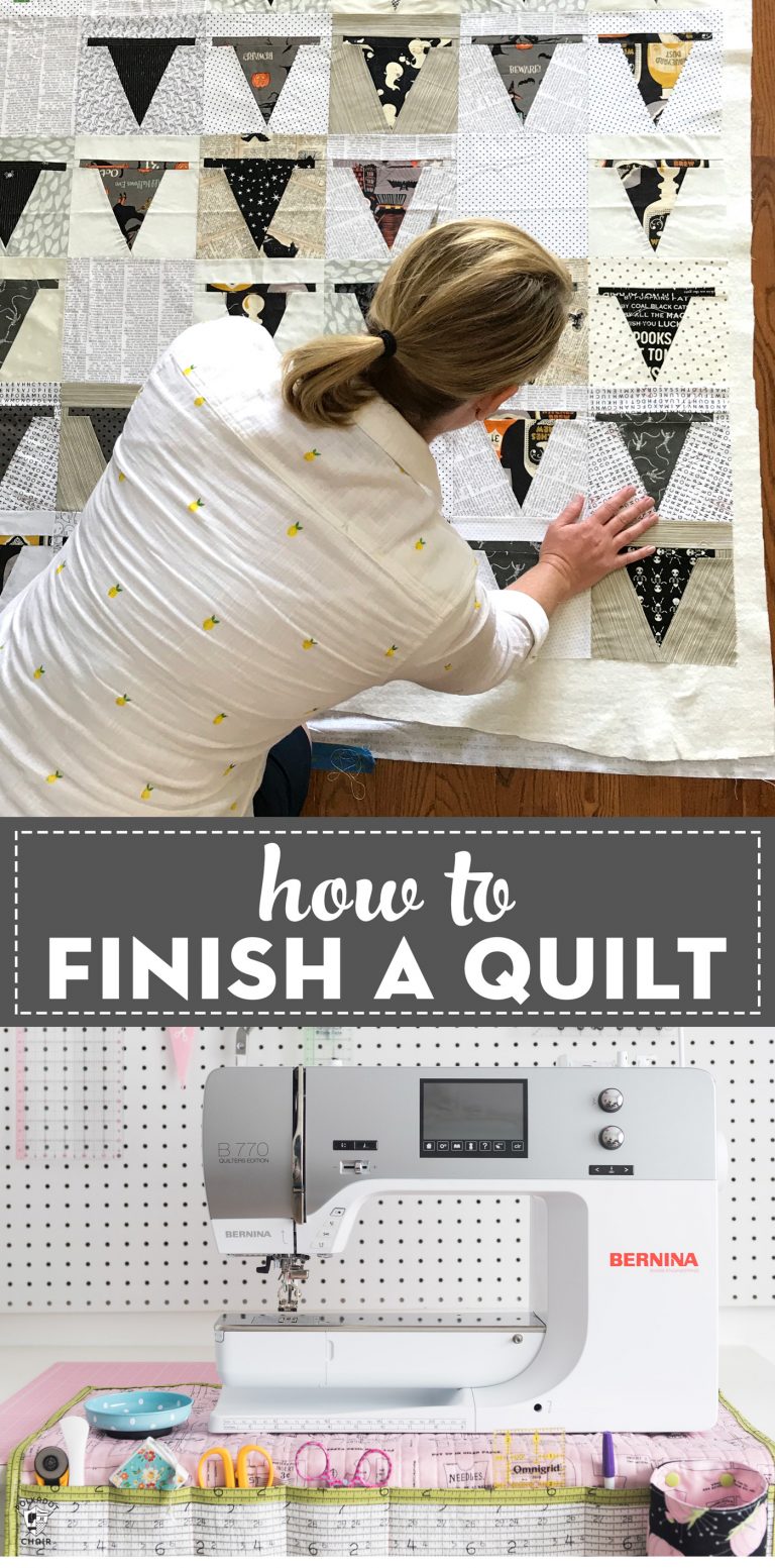 How To Make A Quilt From Start To Finish The Polka Dot Chair   How To Finish A Quilt Pinterest 768x1553 