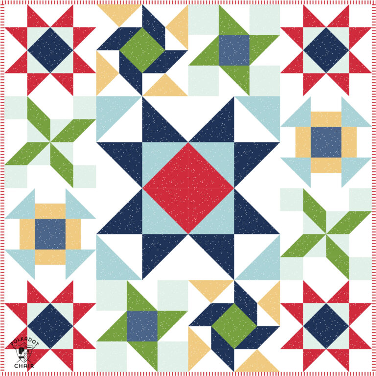 Announcing the Just for Fun Quilt Block of the Month The Polka Dot Chair