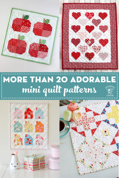 20+ Mini Quilt Patterns You Can Make in a Weekend - The Polka Dot Chair