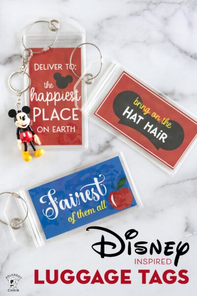 Printable Luggage Tags perfect for Your Disney Vacation | Polka Dot Chair