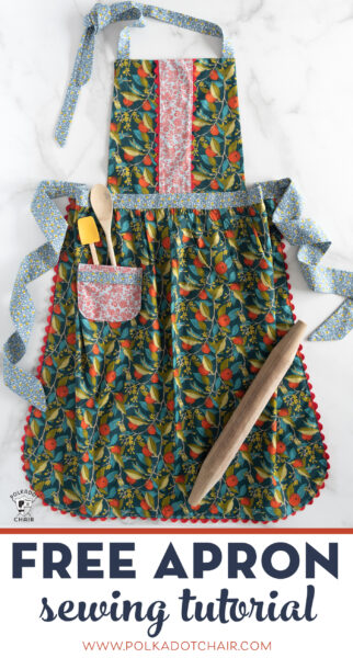 How to Make an Apron; Free Sewing Pattern | Polka Dot Chair