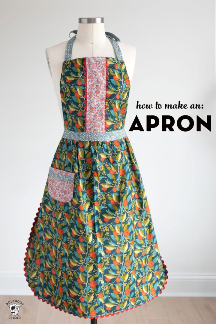 How To Make An Apron Free Sewing Pattern Polka Dot Chair