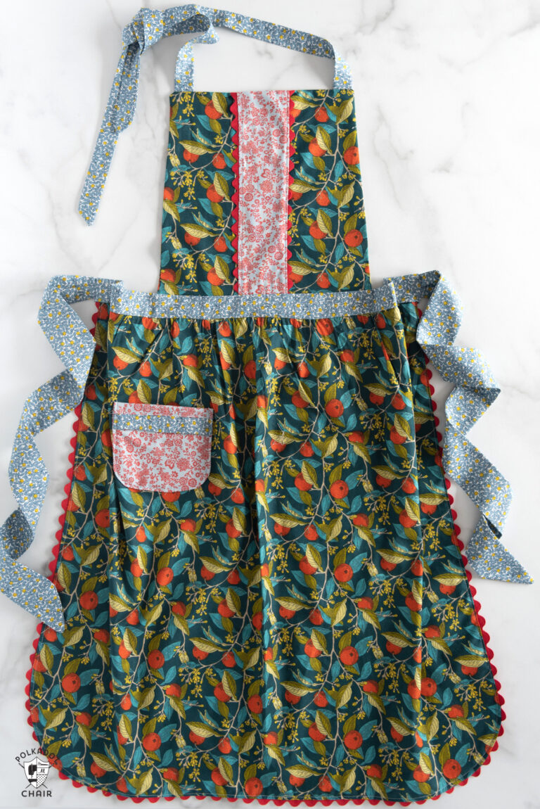 How to Make an Apron; Free Sewing Pattern | Polka Dot Chair