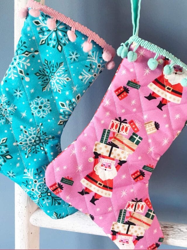 DIY Bright and Colorful Paper Christmas Stockings – Studio Xtine