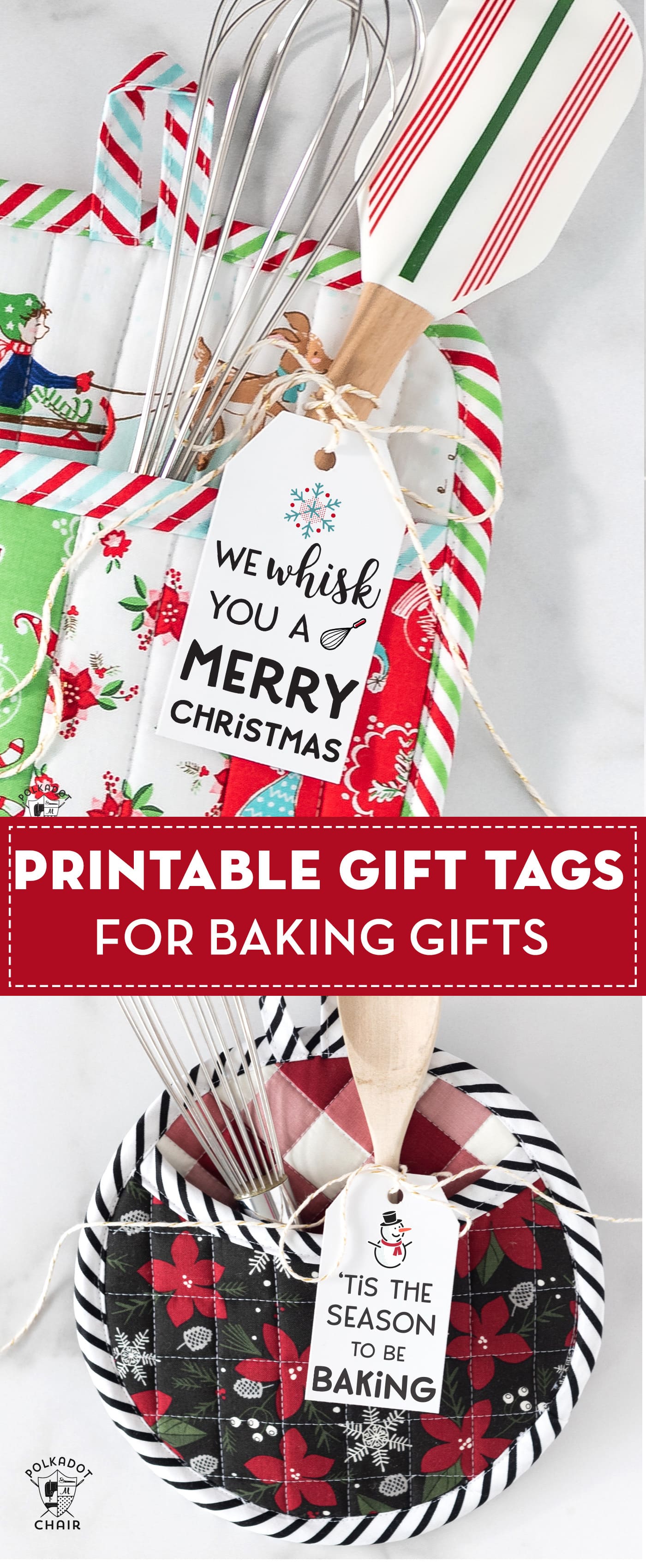 Free Printable Christmas Baking Gift Tags - The Polka Dot Chair