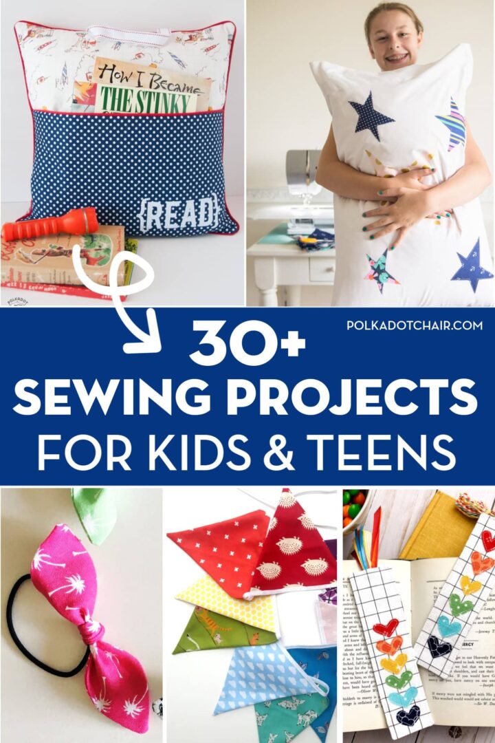 30+ Free Beginner Sewing Projects For Kids & Teens 