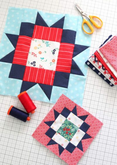 How to Make a Maple Star Quilt Block: a Free Tutorial - The Polka Dot Chair