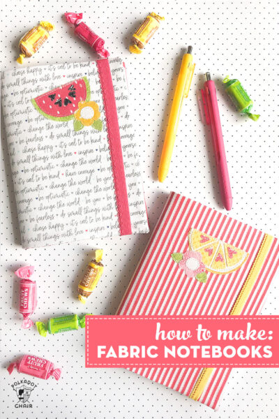 How to Make a Fabric Covered Notebook | Polka Dot Chair