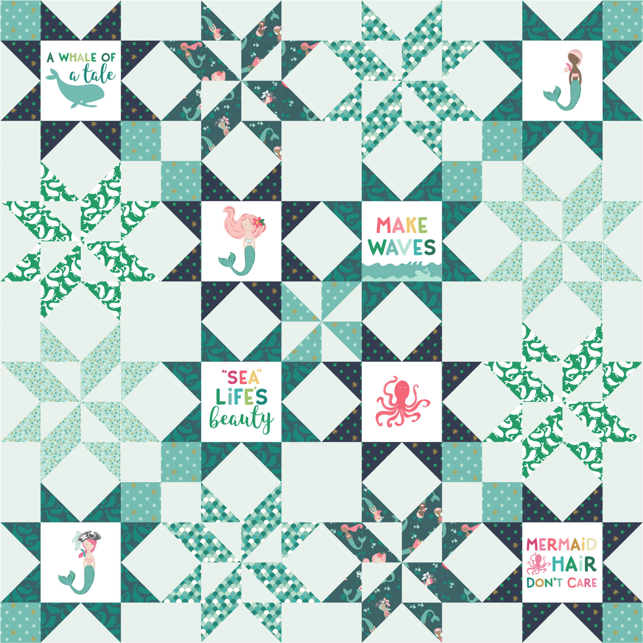 25-mermaid-sewing-patterns-quilt-projects-ideas-polka-dot-chair