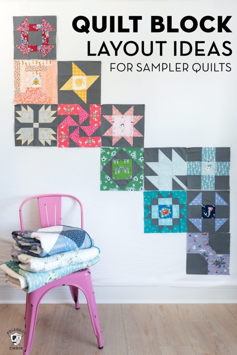 Sampler Quilt Patterns & Layout Ideas - The Polka Dot Chair