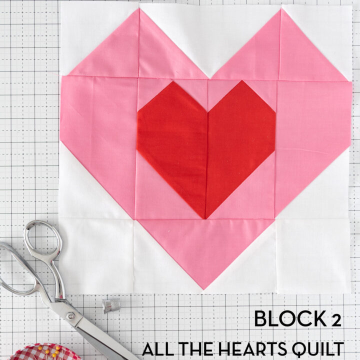 All the Hearts Quilt Along; Checking In! - The Polka Dot Chair