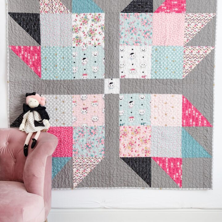 Giant Bear Paw Free Baby Quilt Pattern - The Polka Dot Chair