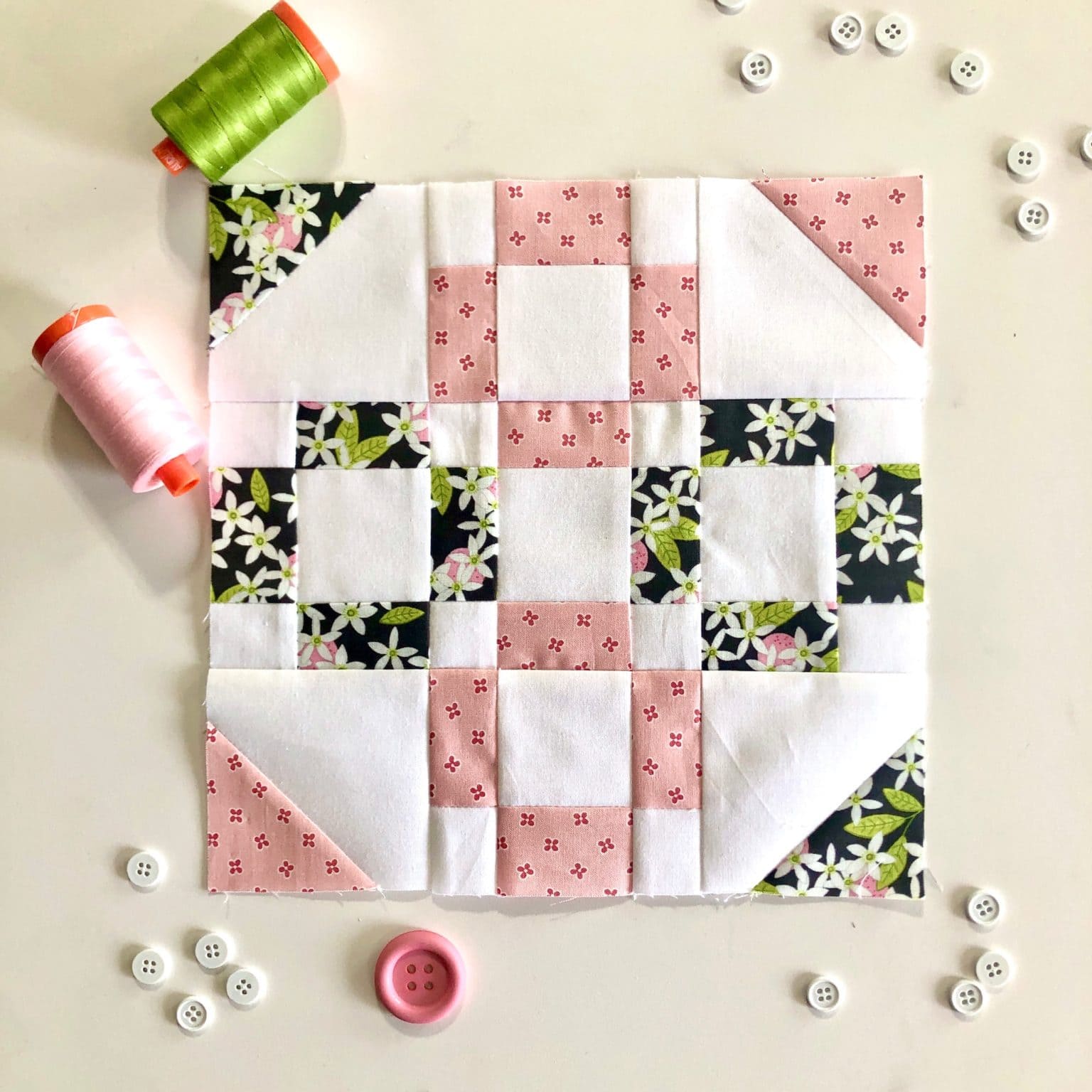 Rbd Challenge Week 9; Sugar Candy Quilt Block Pattern 