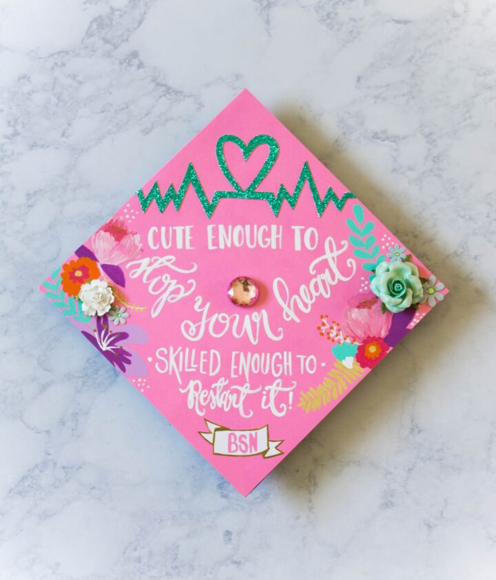 14 DIY Graduation Cap Ideas - The Polka Dot Chair