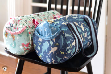 Finish It Friday; Kids Duffle Bag Sewing Pattern 