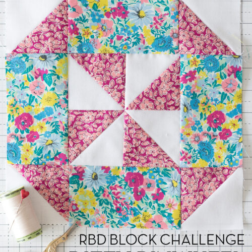 Pop Star Quilt Block Pattern; RBD Block #11 - The Polka Dot Chair