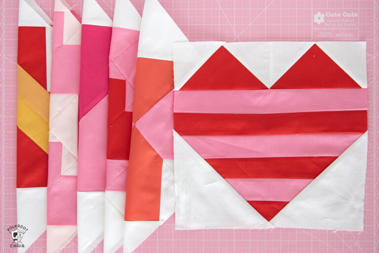 All the Hearts Quilt Along; Checking In! - The Polka Dot Chair