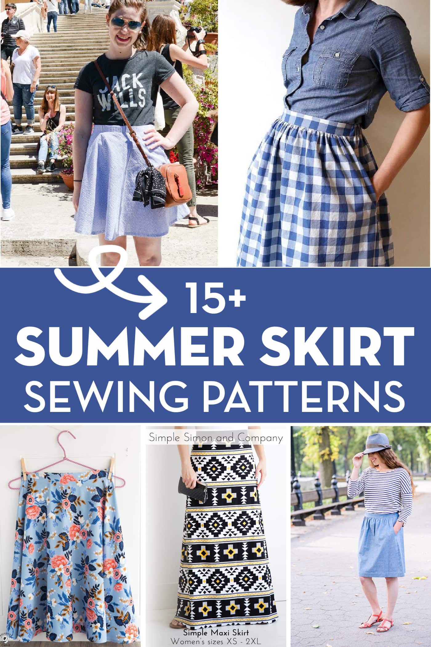 Sew our fun wrap skirt pattern! - Gathered