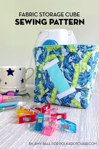 Fabric Storage Cube Sewing Pattern - The Polka Dot Chair