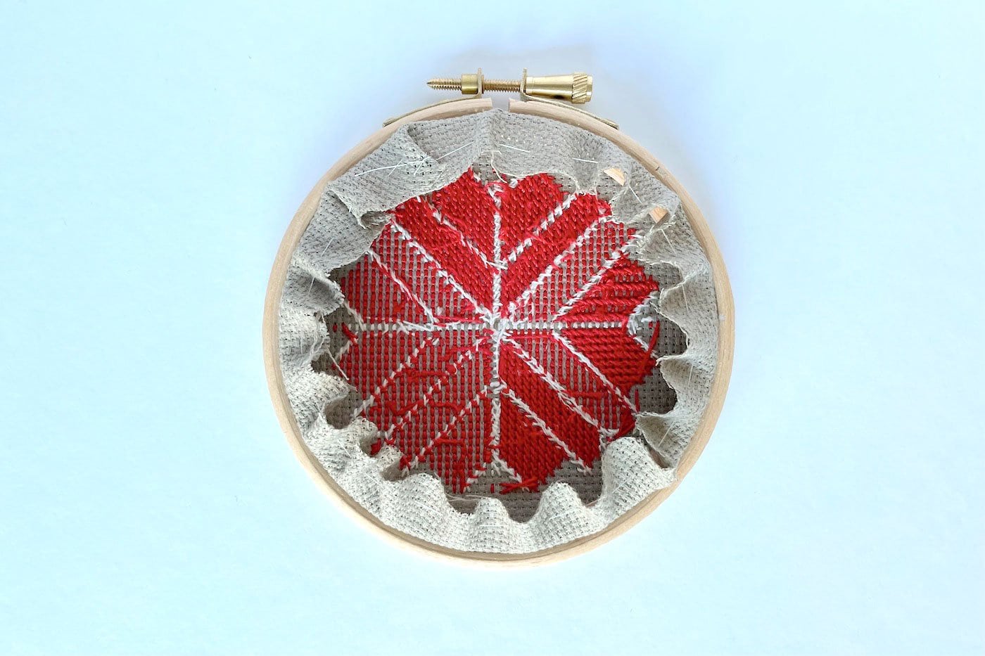 Scandi Hoops Mini Ornaments Cross Stitch Pattern - Stitched Modern
