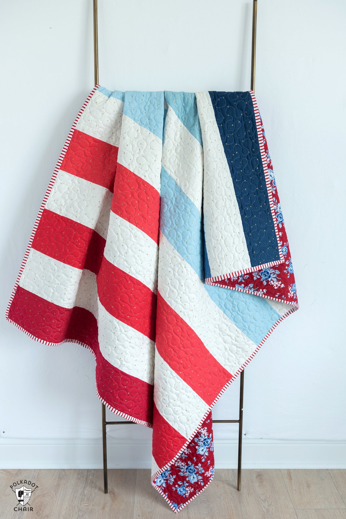 How to Make a Simple Patchwork Quilt - The Polka Dot Chair