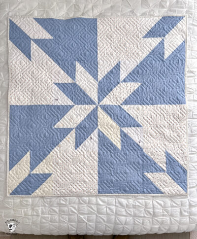 Giant Hunter S Star Baby Quilt Pattern The Polka Dot Chair   How To Make Baby Quilt 400x485 