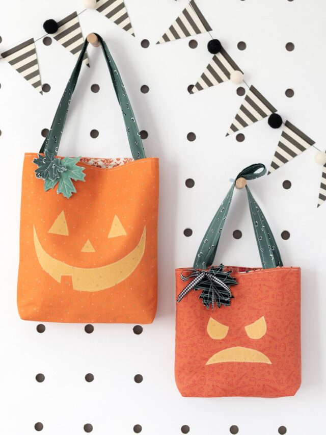 How to Sew a Simple Trick or Treat Bag Story - The Polka Dot Chair