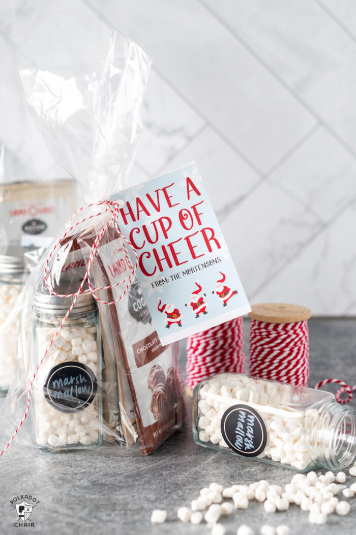 25+ Christmas Neighbor Gift Ideas with Printables - The Polka Dot Chair