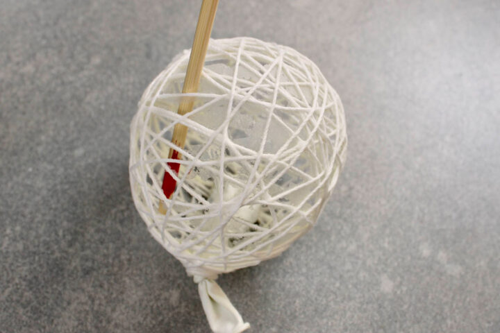 How to Make String Christmas Ornaments - The Polka Dot Chair