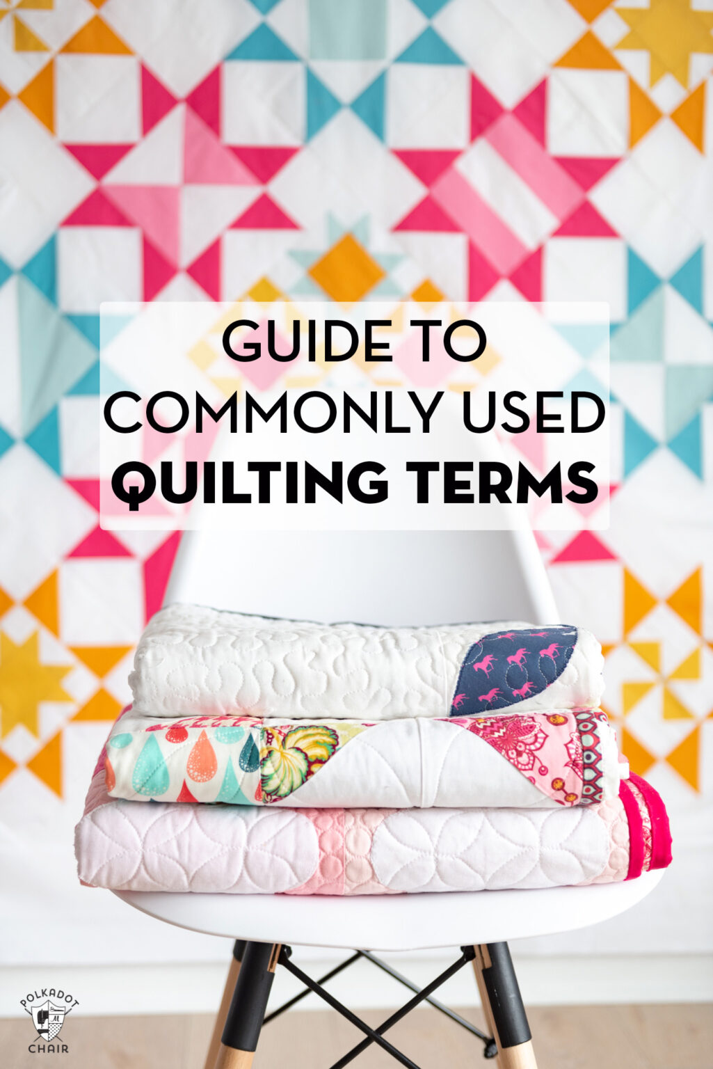 Guide to Quilting Terminology & Printable Quilters Cheat Sheet Polka