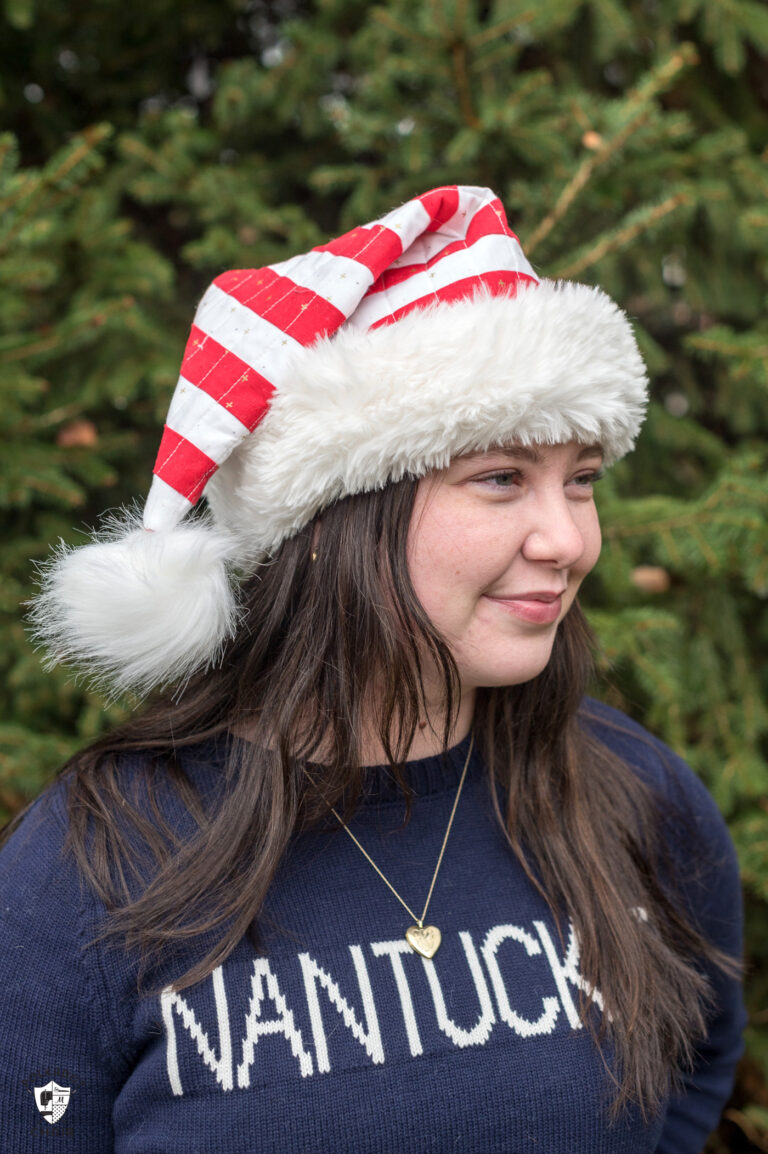 Quilted Santa Hat Sewing Pattern; the Snowbound Hat - The Polka Dot Chair