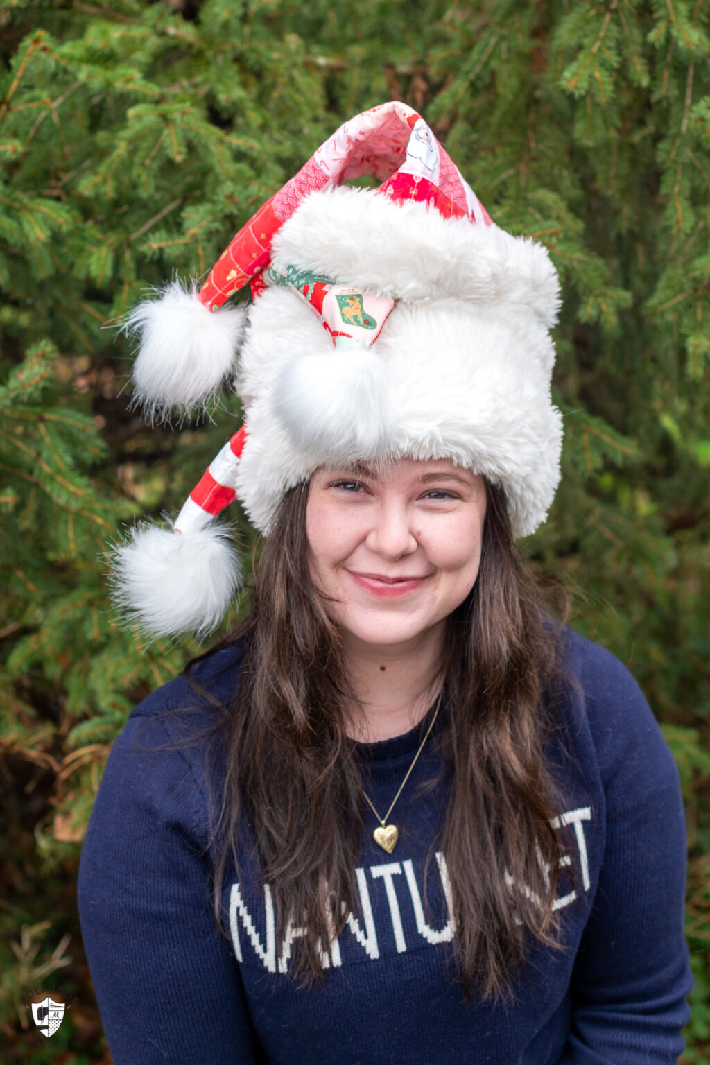 Quilted Santa Hat Sewing Pattern; The Snowbound Hat - The Polka Dot Chair