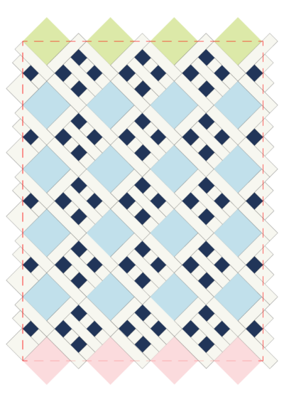 diagram of quilt pattern assembly