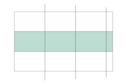 diagram of nine patch quilt layout in aqua and white